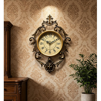 American Handmade Wrought Iron Silent Wall Clock