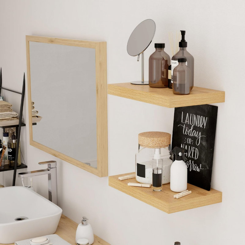 Manufactured Wood Wall Organizer with Chalkboard