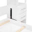 Lit Space avec lumières à DEL - couleur blanche, idéal pour un support de matelas d'appartement et de petits espaces peu encombrants-994809342-994809343