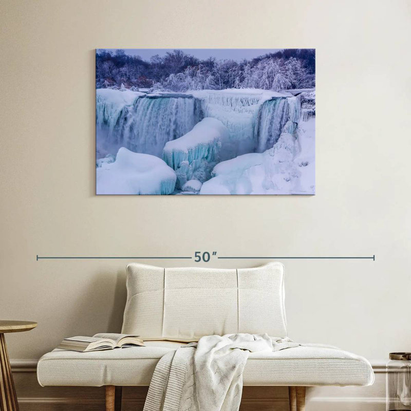 Alvord Frozen Niagara Falls, H 26 po x l 39 po