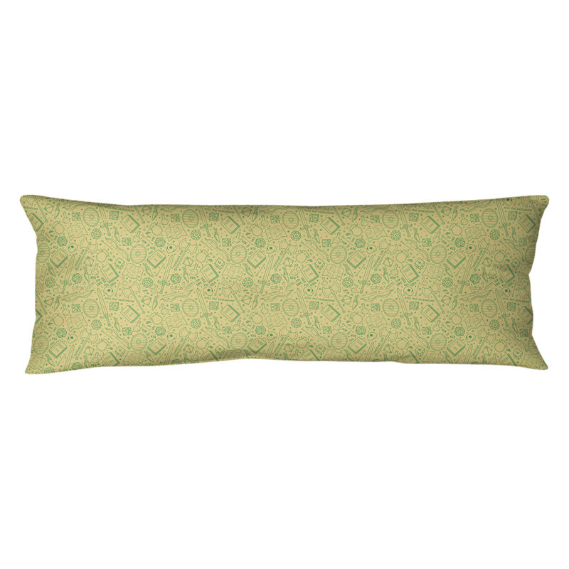 Coussin lombaire rpg, Bourre en polyester, Jaune / vert