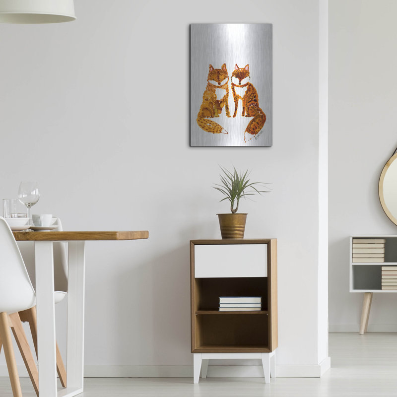«Two Baby Foxes» par Wyanne, H 24 po x l 16 po