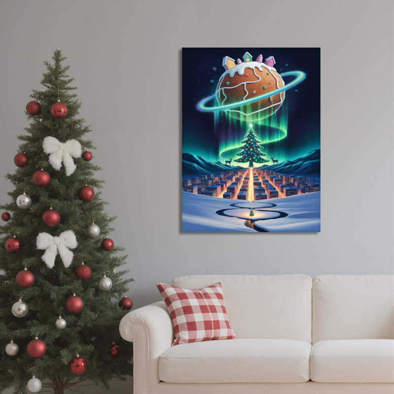 Art mural sur toile Planète, H 18 po x l 12 po