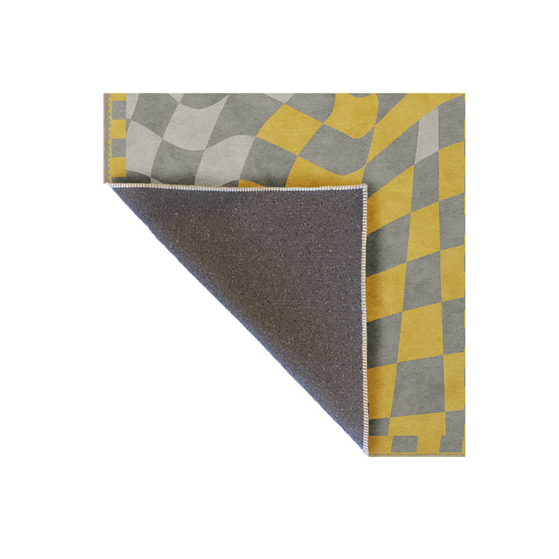 Tapis gris tissé Mosso, 2 pi 6 po x 4 pi 11 po