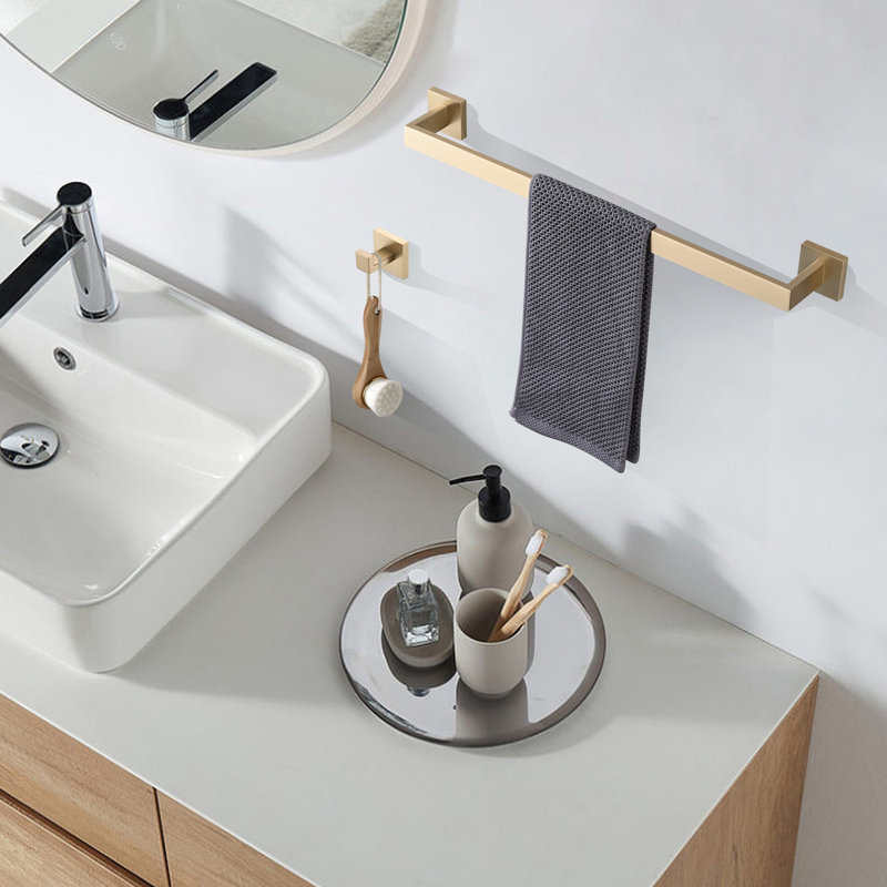 10 - Piece Bathroom Hardware Set, Brushed Gold