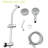 Plastic Dual Shower With 4.7" Showerhead, 8 Hand Shower, Adjustable Hose Showerhead & , Installation Manual-126673641