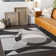 Tapis gris / noir Rubi