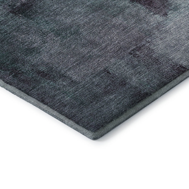Premium Machine Washable Prisco Teal Rug, Rectangle 9' x 12'