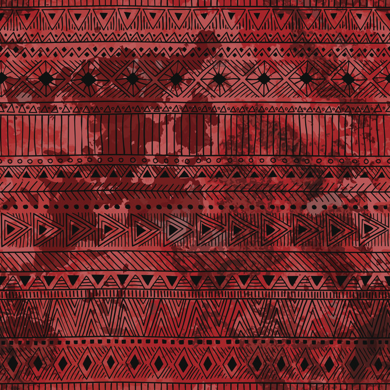 Ethnic Background by Flovie - Wrapped Canvas Print, 51cm H x 51cm W x 3.8cm D