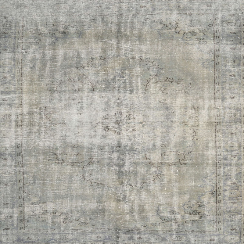 Tapis beige/brun clair traditionnel Cohocton, Rond 5 pi