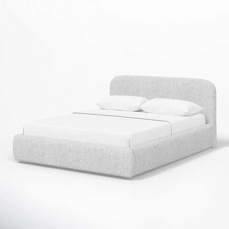 Daphne 37" Platform Bed, Grey, King