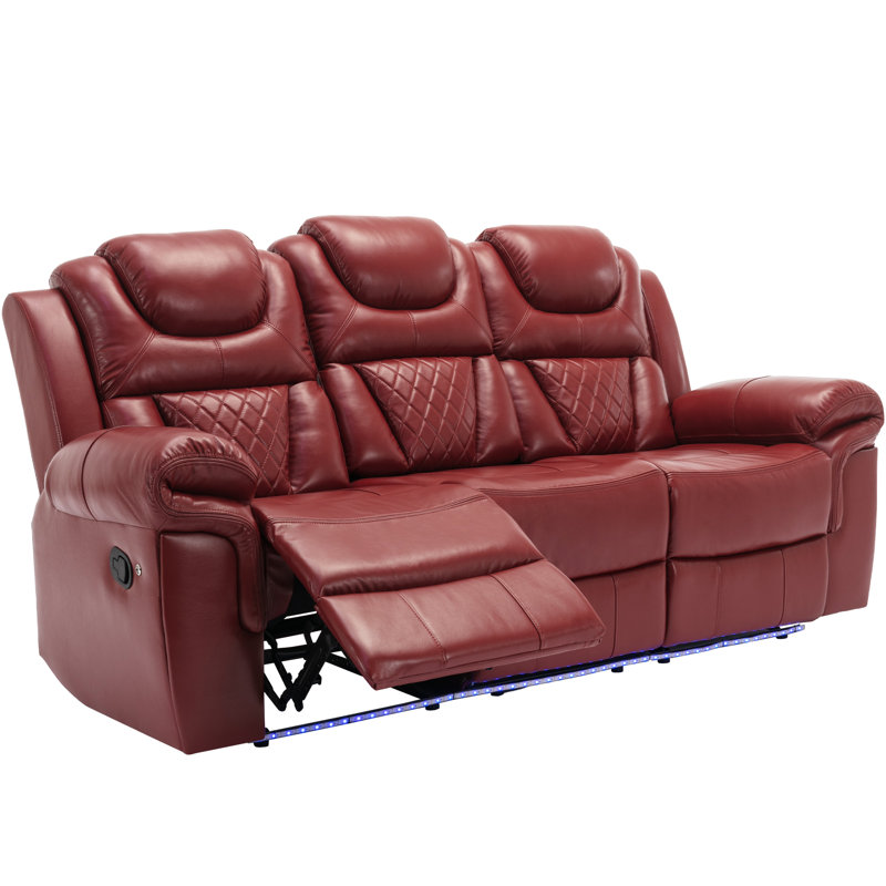 Fauteuil inclinable manuel de cinéma maison, Red