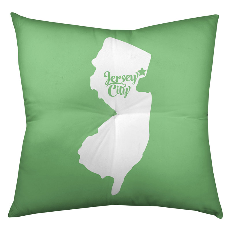 Coussin de plancher touffeté, 30 po x 30 po, Vert, Jersey City