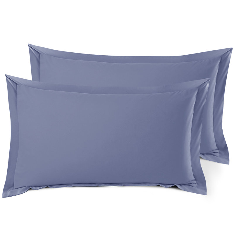 Taie décorative 100% polyester , Bleu acier, 20 po x 26 po