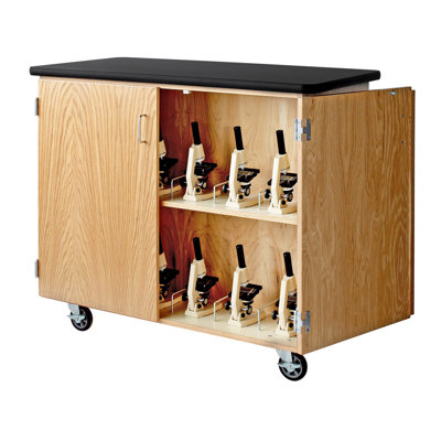 PerpetuLab Quick-Ship Mobile Microscope Storage Cart