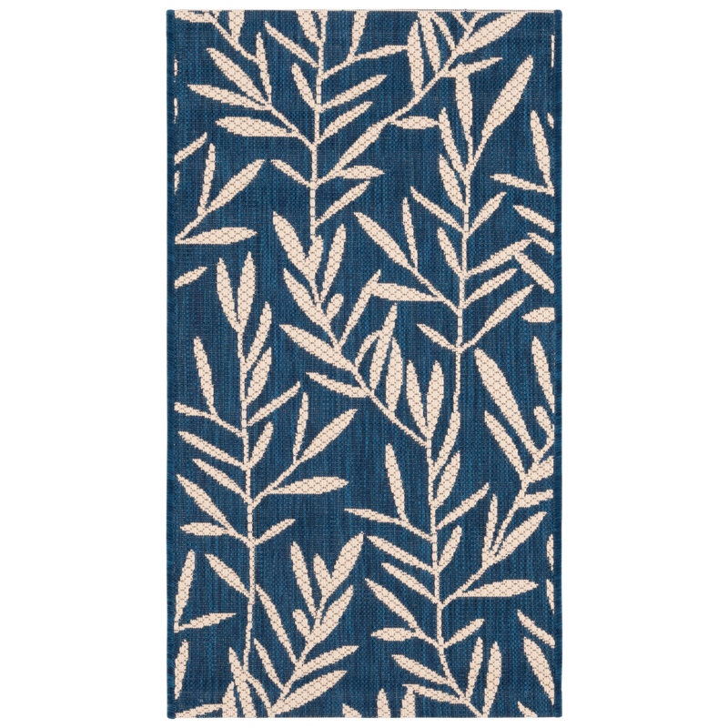 Tapis d'intérieur / extérieur floral Cy6051, Rectangle 5 pi 3 po x 7 pi 7 po