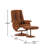 Casey-Jane Faux Leather Reclining Heated Massage Chair with Ottoman-759181676