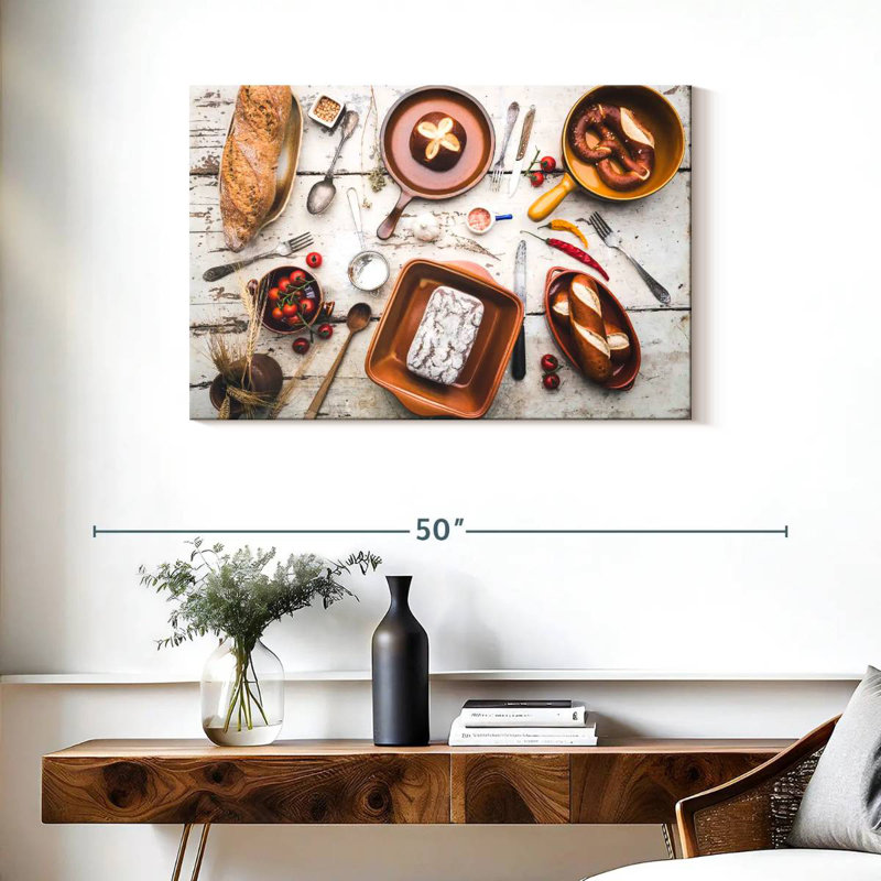 Yarlin Bread In Pans, 24" H x 36" W
