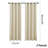 2 Pieces Beige Blackout Curtains Bedroom Curtains Grommet Curtains Thermal Insulated Room Darkening Small Window Panels-114328270