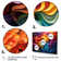 Opt Vibrant Illusions II On Canvas Print