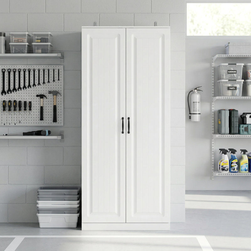 Garage Cabinet With Rotating Storage Racks