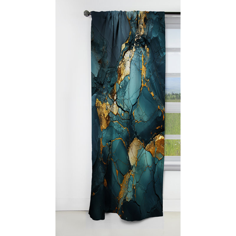 Rideau occultant en marbre Phillipsdale - 1 panneaux, L 52 po x L 120 po