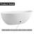 67'' x 33.5'' Soaking Solid Surface Bathtub
