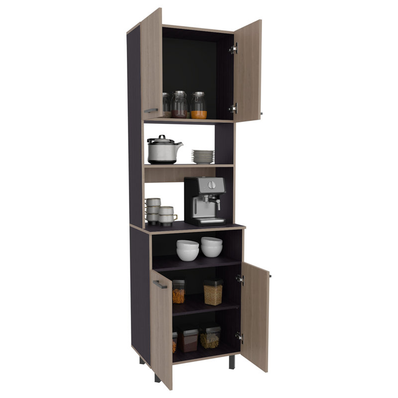 Garde-manger avec 5 tablettes et 4 portes