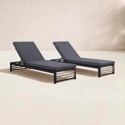 28" Teak Patio Chaise Lounge