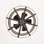 Best bests Ventilateur de plafond intérieur fermé avec télécommande et ensemble de lumière de ventilateur industriel rouge rouille sans pales-1842740369