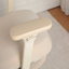 Chaise de bureau ergonomique avec repose-pieds, chaise d'ordinateur à haut dossier avec support lombaire dynamique, appui-tête 2d et accoudoirs 4d, coussin éponge et dossier en filet, chaise de bureau à domicile pour adultes, crème.