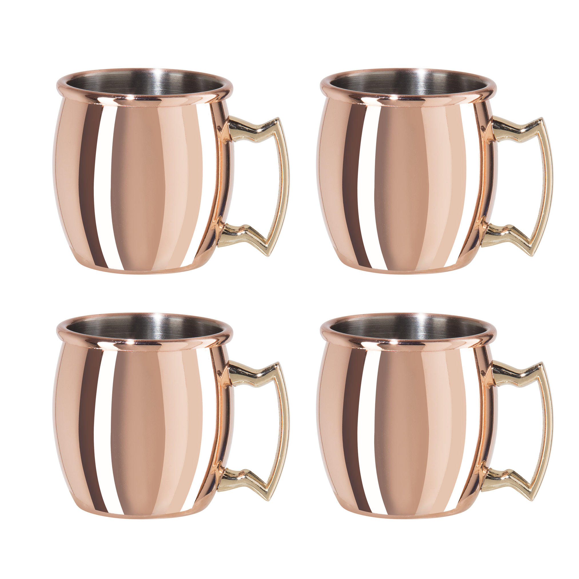 Copper Barware, Unique Shot Glasses