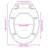 vidaXL Soft-Close Toilet Seat Quick Release Blue Oval-113032326