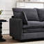 Coussin surdimensionné en velours avec 2 coussins d'assise et d'accoudoirs profonds pour la relaxation
