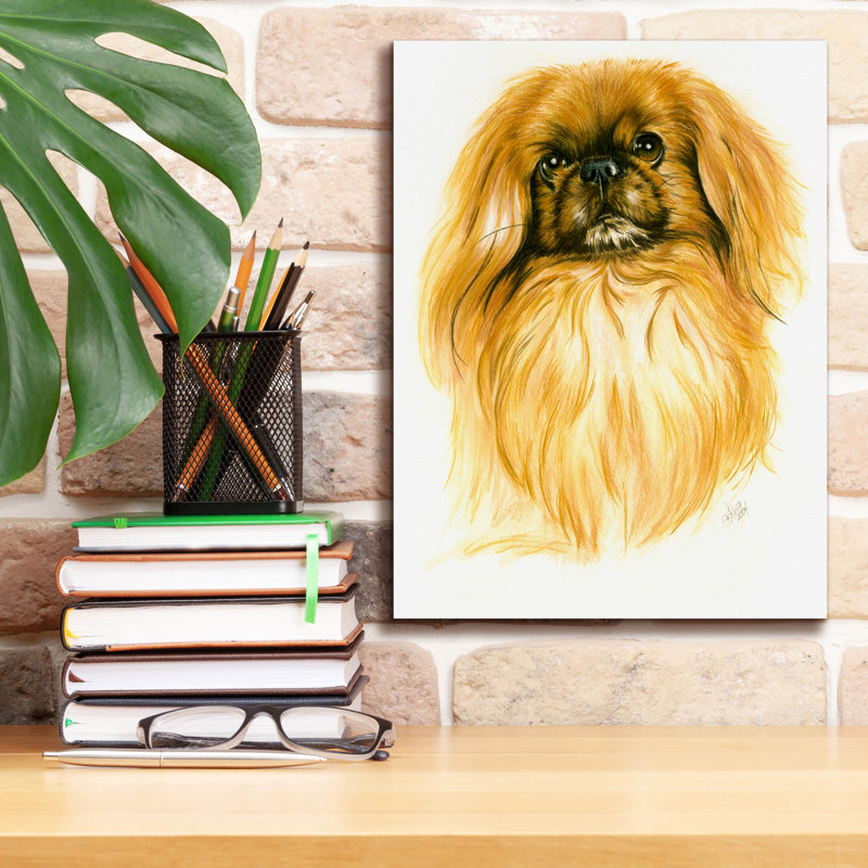 'Peking-Ese' by Barbara Keith, Canvas Wall Art, 16" H x 12" W x 0.75" D