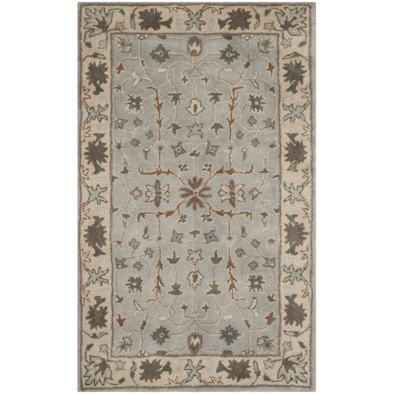 Tressler Hand Tufted Wool Oriental Rug, Rectangle 3' x 5'