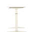 Bureau debout contemporain blanc de 47 po, hauteur réglable manuellement pour un bureau confortable, forme rectangulaire