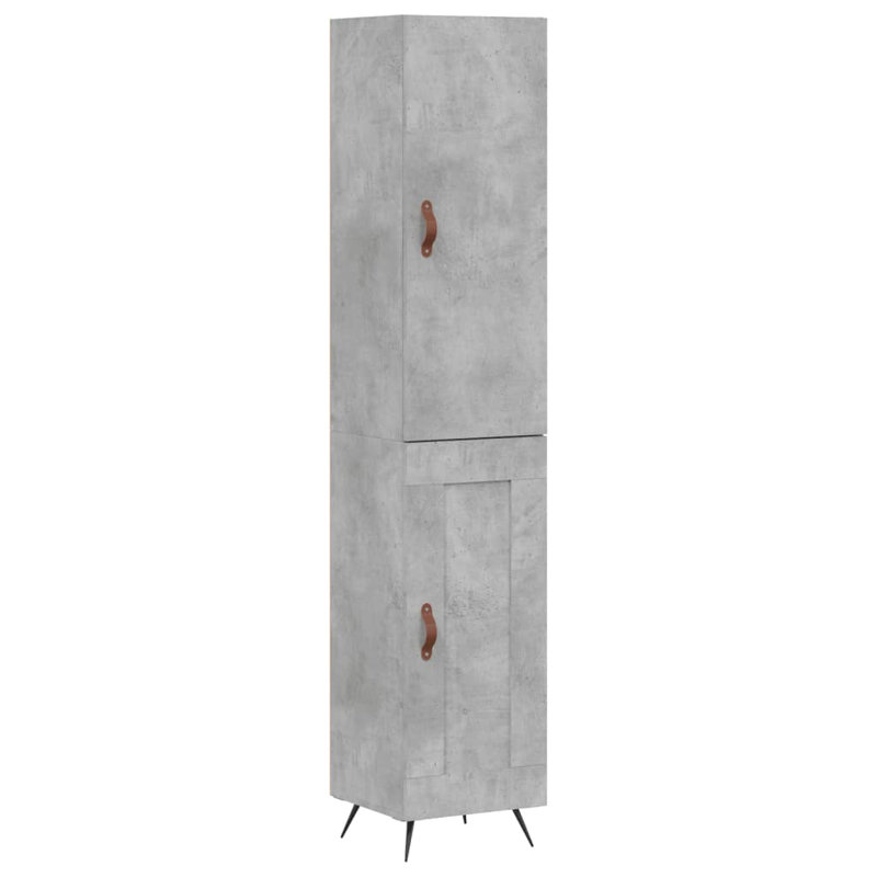 Kruetzen 34.5cm Wide Highboard, Concrete Grey