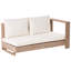 Rupakus 225 cm W L-Shaped Acacia Patio Corner Sofa with Cushions-1187860073