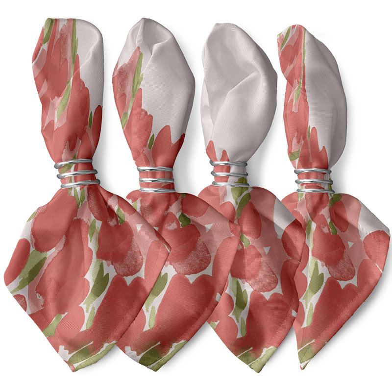 Lonston Tulip Field Napkins, Pink