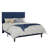 Modern Velvet Upholstered Bed Frame With Adjustable Headboard, Full Size, Queen Size, King Size, No Box Spring Needed-657436845-657436840