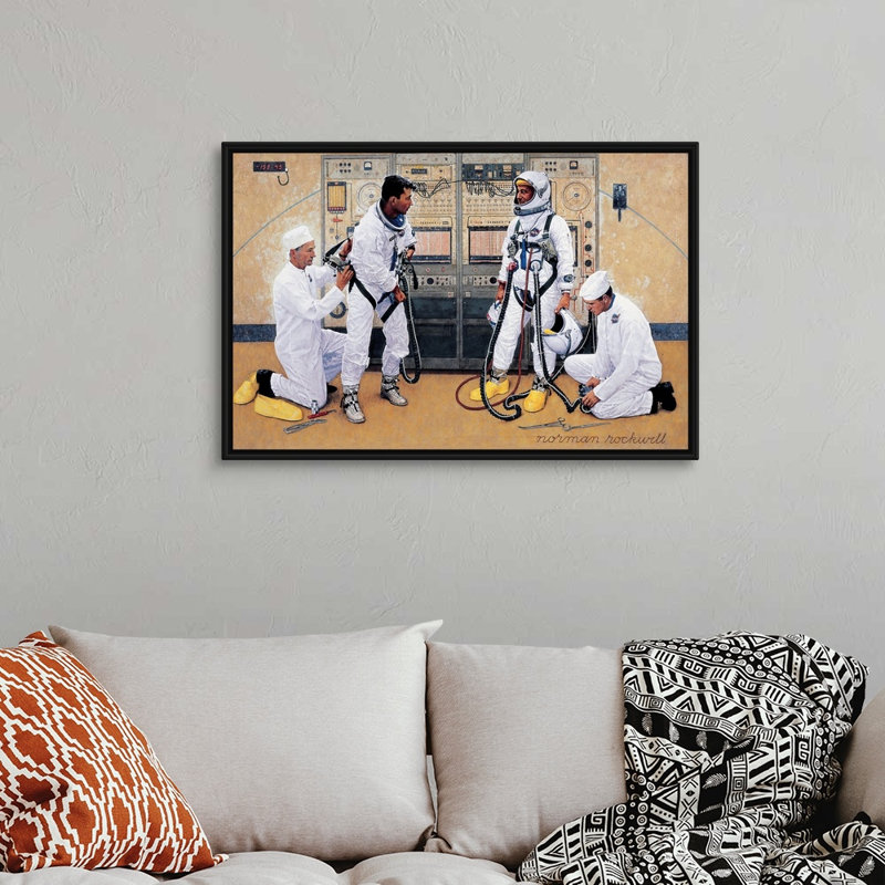 «The Longest Step», art mural sur toile, H 26 po x l 38 po x P 1,75 po, Cadre flottant noir