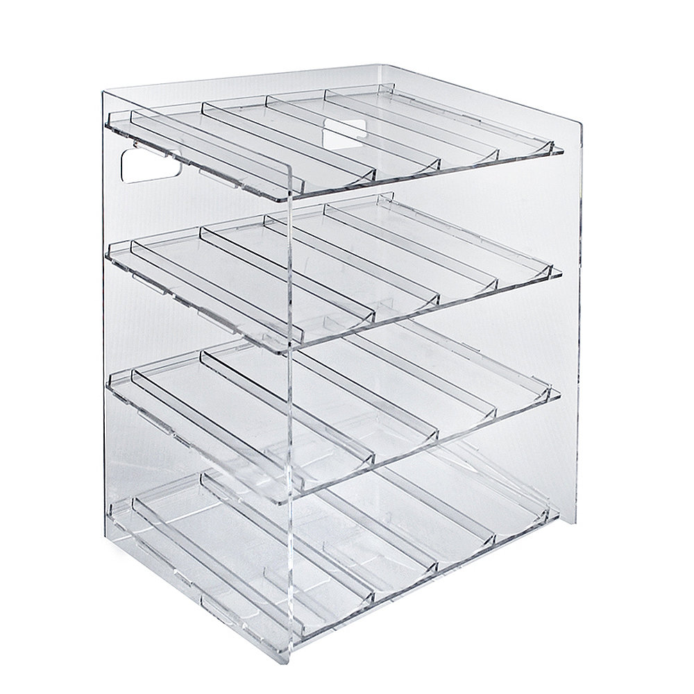 Azar Displays Four-Tier 16 Compartment Display, 4-Comp per Tier ...