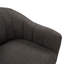 Chaise d'appoint Mid-Century moderne en chenille 1pc-152567260