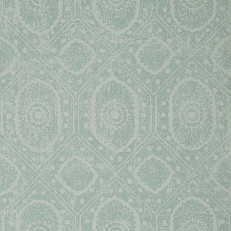 Diamond 33' L x 20.5" W Wallpaper Roll, Aqua