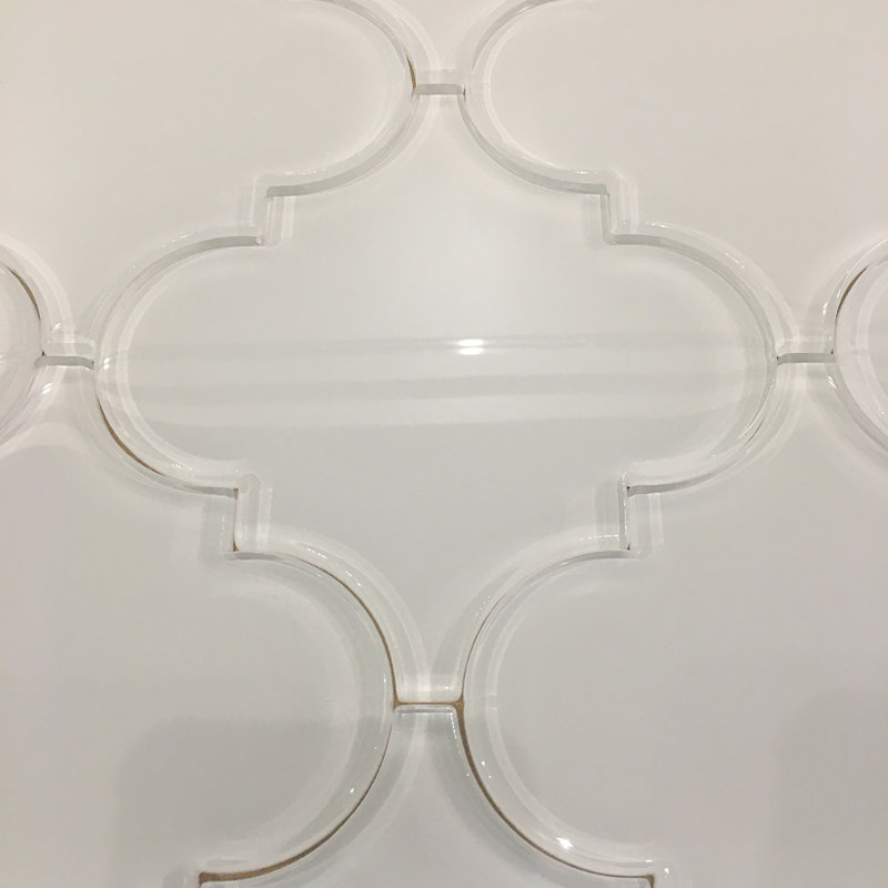 Genoa 6" x 6" Glass Wall Tile, Pearl