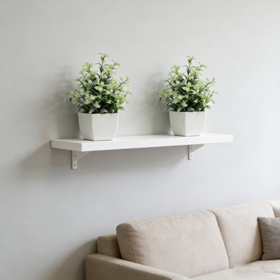 2 Pack Artificial Potted Plants Small Fake Eucalyptus - 7.8 Inch Mini Indoor Plants for Shelf, Desk, Bathroom Decor, Mantel Real Touch Faux Greenery