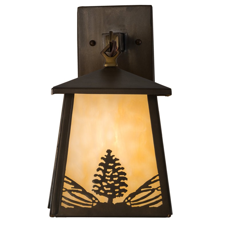 Rustic Lodge Copper Wall Light
