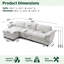 Canapé de luxe avec repose-pieds rembourré en chenille souple Living Furniture