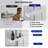The Multi-Function Rainfall All-In-One Kit Shower System With Handheld Shower Wand & Shower Head & Storage Tray-126057483